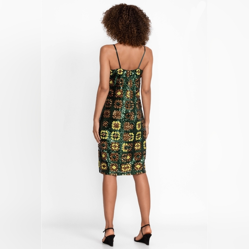 NWT Size M Johnny Was Love Gemini Sequin Spaghetti Strap Mini Dress - Picture 6 of 13